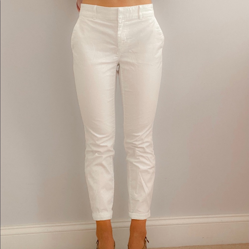 LOFT White Chinos